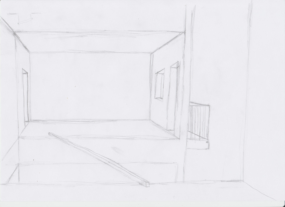 A early conzept art drawing of rising