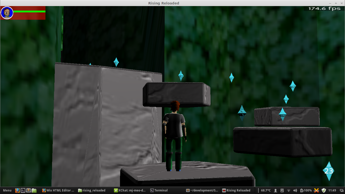 Another screenshot of an old in development level